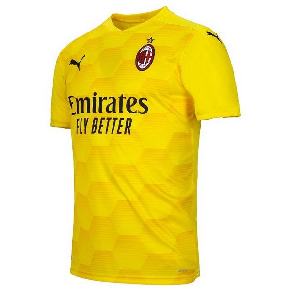 Camiseta AC Milan 3ª Kit Portero 2020 2021 Amarillo